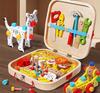 [PACZA] DIY kit wooden tool box animals Z3405