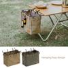 Foldable Tablesides Organizers Bag for Camping Picnics Outdoor Activity Hanging Bag Camping Table Side Hanging Pouches