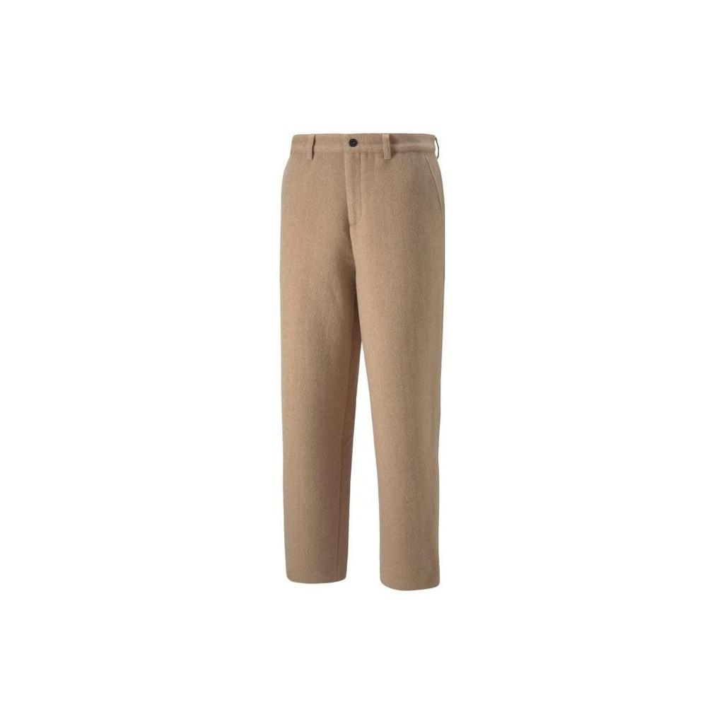 Puma x Ami Wool Pants Light Sand Unisex Streetwear 535994-67
