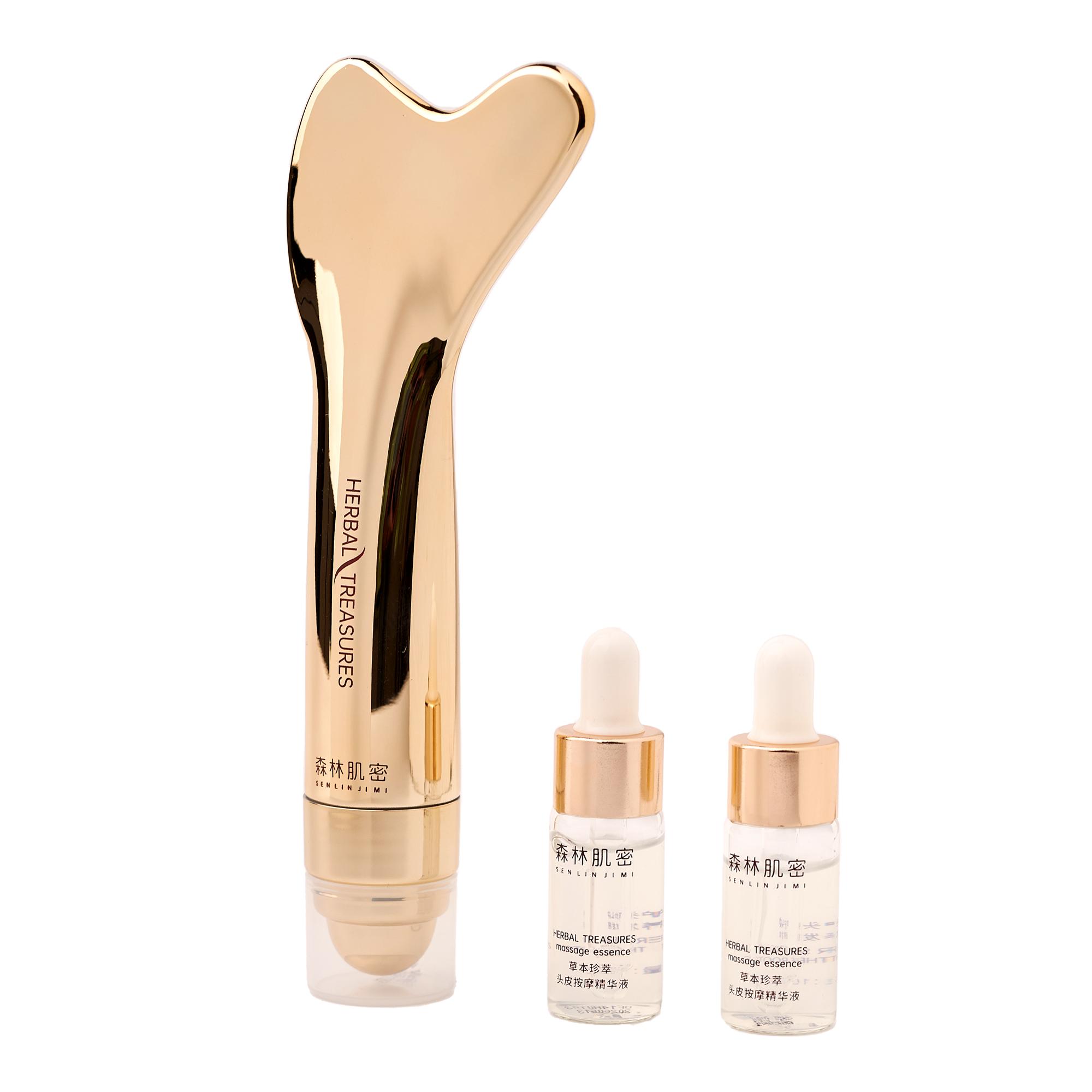 

Набір для росту волосся SEN LIN JI MI, есенція з трав яним екстрактом 40мл + 2×10мл та масажер (0314)