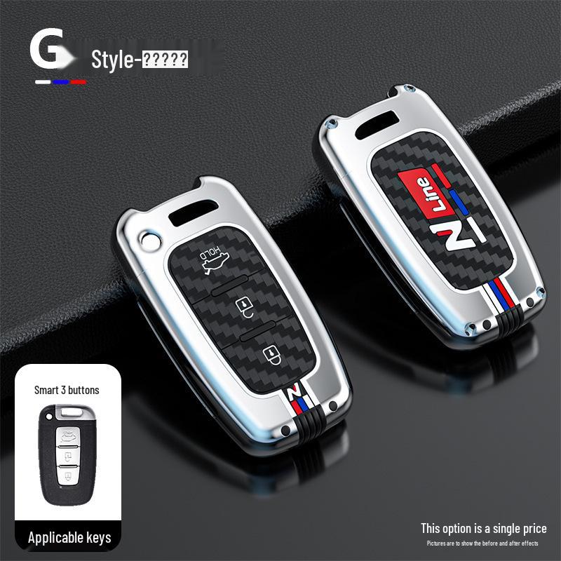 Hyundai Sonata & Elantra Metal Key Case with Buckle