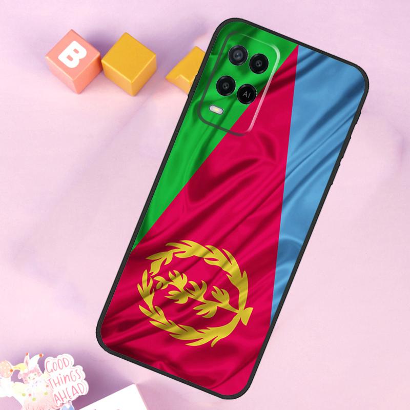 Eritrean Flag Case For Oppo A60 A80 A40 A15 A16 A17 A57 A94 A74 A54 A76 A96 A18 A38 A58 A78 A98 A5 A6 Pro