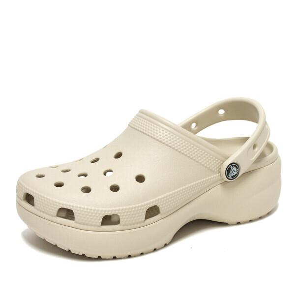 Crocs Classic Platform Common Slippers Bone White 206750 2y2