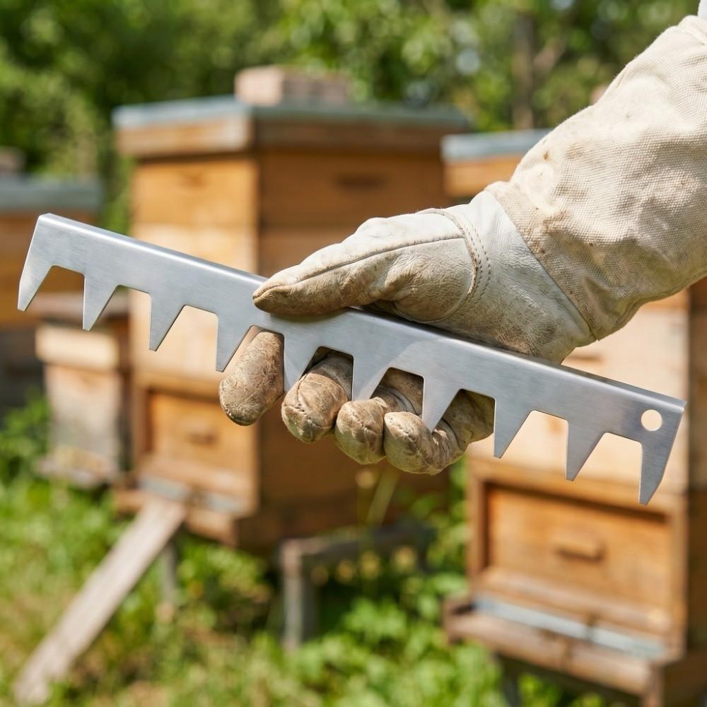 Silver Beehive Frame Spacer Durable Stainless Steel Strip Beehive Frame Strip  Apiary Management