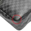 LOUIS VUITTON Damier Grafitte Daniel GM Shoulder Bag leather black unisex N58033 Used