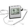 LCD Digital Food Temperature Gauge Cooking Meat Thermometer with Temperature Probe, Digital Oven