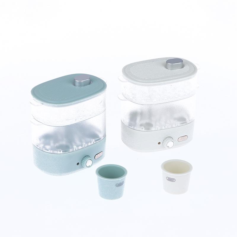 Doll House Mini Kitchen Appliances Microwave Oven Steaming Box Pantry Model