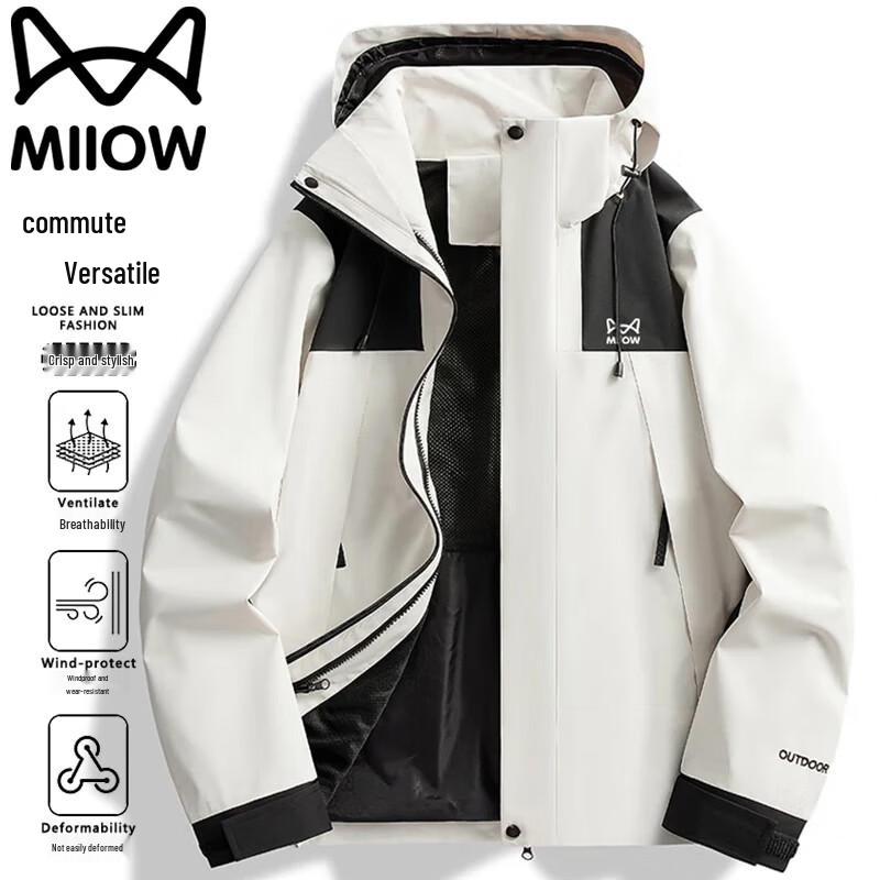 

Mao Ren Men s Outdoor Windproof Hooded Jacket L