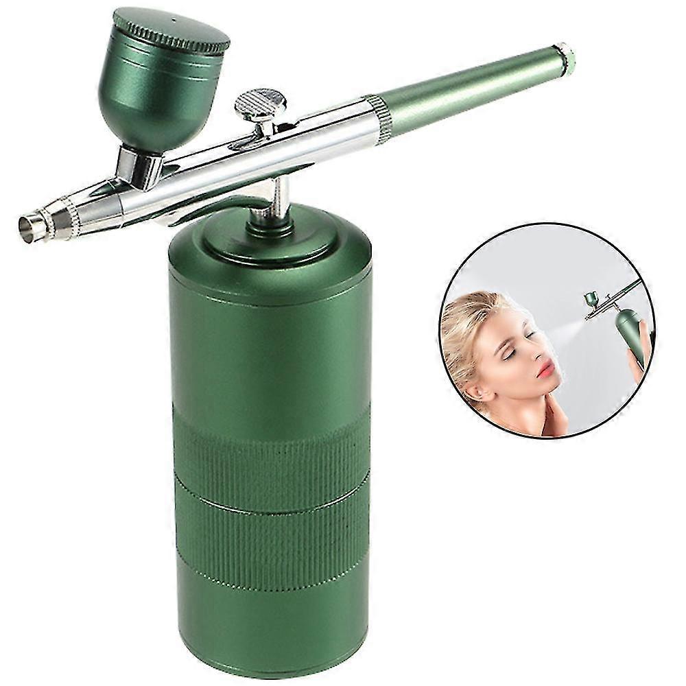 Portable Makeup Airbrush Set With Mini Air Compressor Ink Cup Spray Pen, Serum Toner Nano Mist Sprayer Facial Mister Device