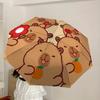 1pc Cute Bears Holding Fruits Umbrella with Plastic Handle,Suitable for All Seasons Home Travel Outdoor UmbrellaDD184