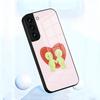 Cute S-Smiski Phone Case For Samsung S26 S25 S24 FE S23 S22 S21 Plus S20 Ultra Note20Ultra Black Glass Cover