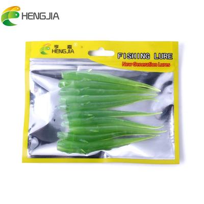 HENGJIA Isca de loach 0,11 oz/4,13'' Iscas macias para truta, lúcio, equipamento para pesca, 10 peças/saco, brilha no escuro