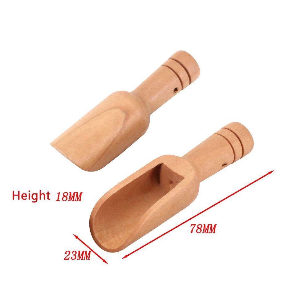 Wood Cooking Baking Tools Wooden Bath Salt Spoon Wooden Spoon Sugar Tea Spoon Coffee Tea Scoops