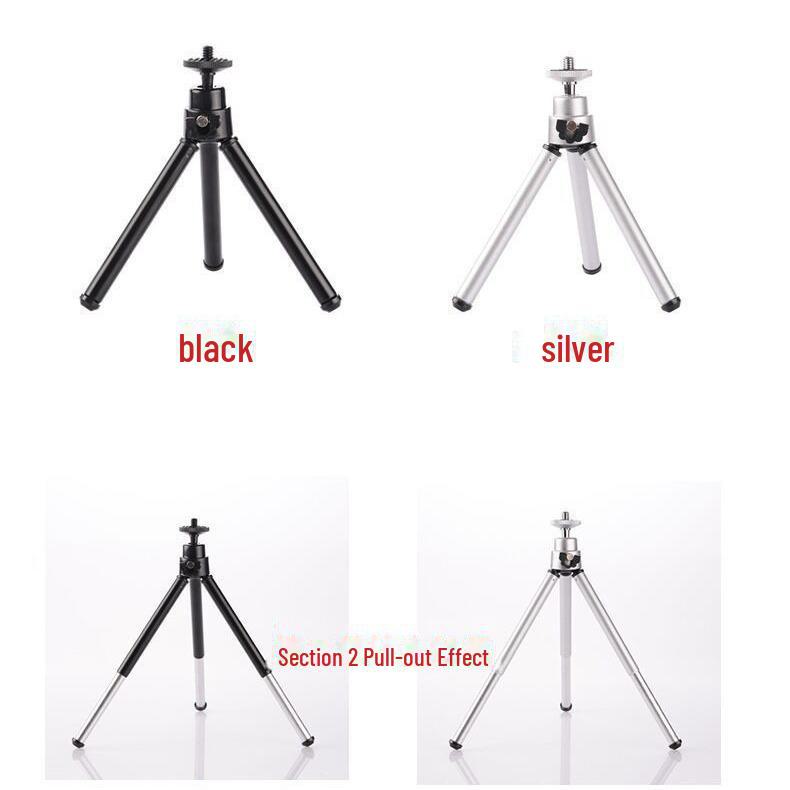 Mini-Stativ aus Aluminiumlegierung für Handy-Teleskope, einziehbarer Ständer