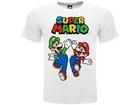 SUPER MARIO T-Shirt WHITE with MARIO and LUIGI Original OFFICIAL 4XL
