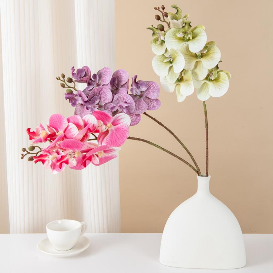 Silk Artificial Flower moth orchid Home Room Vase Table Decor Wedding Bridal Bouquet Outdoor Garden Wreath Party Diy Gift Props
