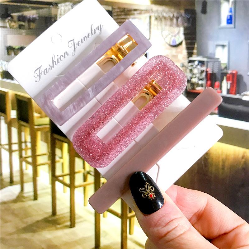Koreanisches trendiges buntes Acetat 3-teiliges Haarspangen-Set Haarnadel für Frauen Mädchen Haarspangen Zubehör Schmuck Haarklammer Kopfbedeckung