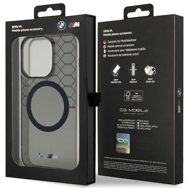 Etui do iPhone 14 Pro Max BMW Hardcase MagSafe Szary