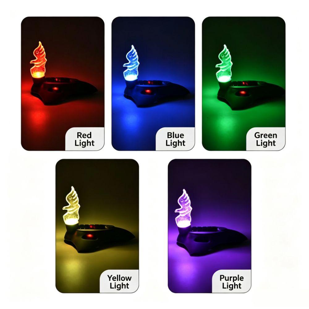 7 Gears Adjustment Bicycle Helmet Light Type-C Warning Helmet Light Dirtbike