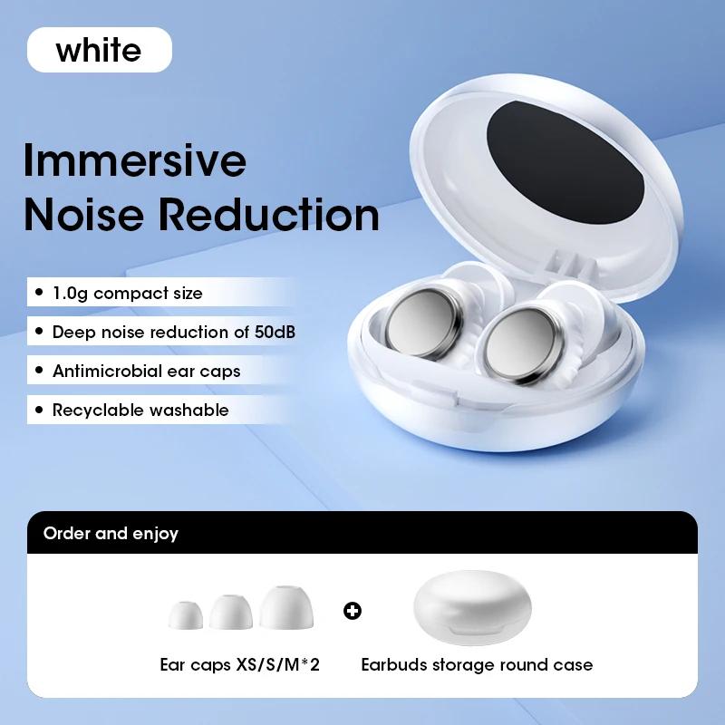 Ear Plugs for Sleeping Noise Cancelling Reusable Soft Silicone Earplugs for Sleeping Studying Traveling Earing Protection