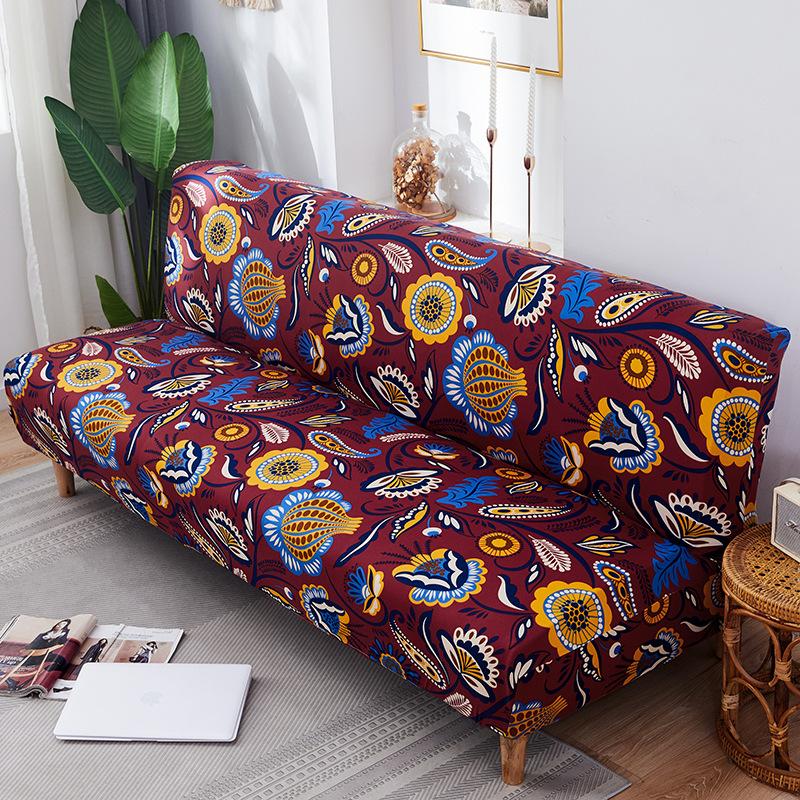 Handrails-free Elastic Sofa Cover All-inclusive Folding Sofa Bed Cover Full Cover Elastic Sofa Cover