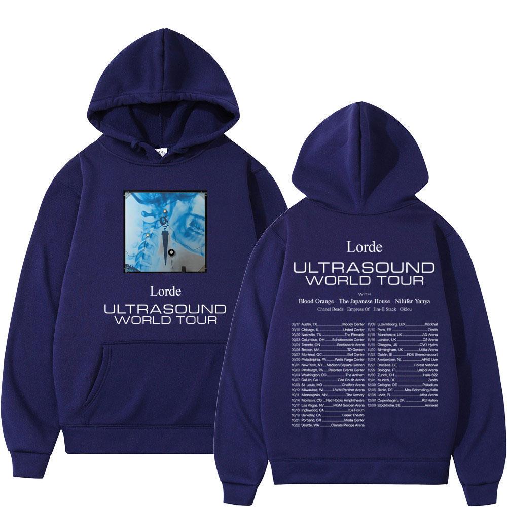 Lorde Ultrasonic World Tour 2025 Double sided Printed Hoodie Men's Women's Beauty Fashion Hip Hop Men's Hoodie