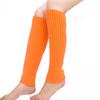 Winter Warm Knitted Leg Warmers Loose Style Lady Boot Knee Stockings Leggings Warm Boots Leg Punk Solid Black Cool Long Socks