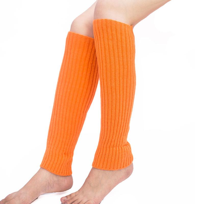 Winter Warm Knitted Leg Warmers Loose Style Lady Boot Knee Stockings Leggings Warm Boots Leg Punk Solid Black Cool Long Socks