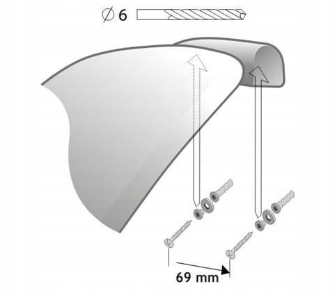 Laguna Bisk Plastic Toilet Paper Holder 1 Pc