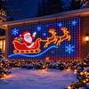 Decorative Garden Lamps Smart LED Curtain Lights RGB DIY Fairy Lights for Bedroom Wall Window Indoor Outdoor Decor IP65 Waterproof USB Powered Color
