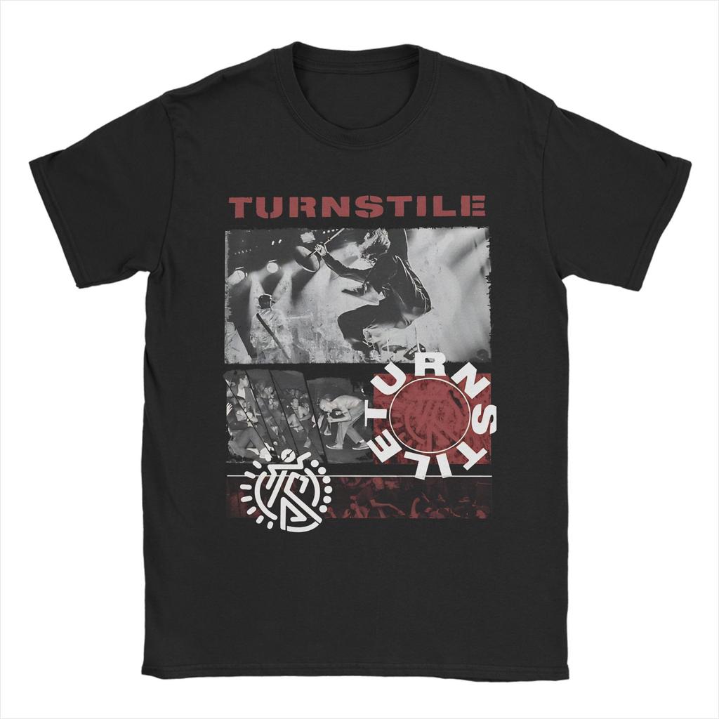 Men Women Graphic Printing Turnstile band T Shirt Tee 100% Cotton  T-shirts Clothing