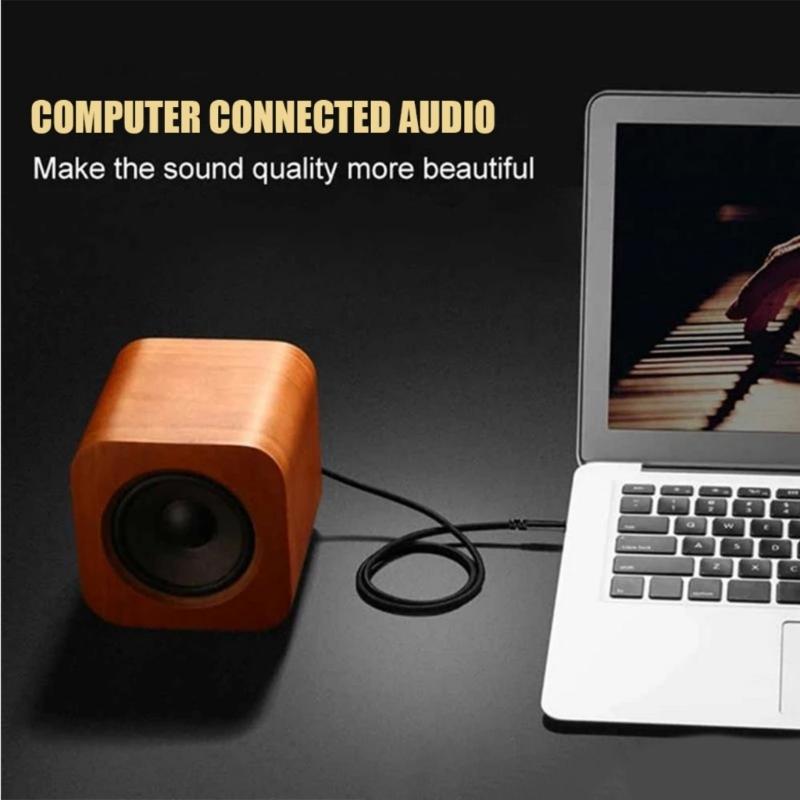 120CM 3.5mm Auditory Cable with Microphones Voice Control for Headphones Car Speakers Smartphones