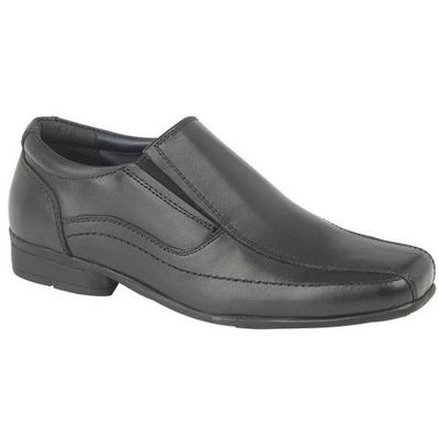 Childrens/Boys Leather Twin Gusset School Shoes