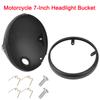 Motorcycle Headlights Base 7 Inch Covers Holder Matte Shell Motorbike Headlamp Bucket Pit Dirt Bike Moto Accessories Universal
