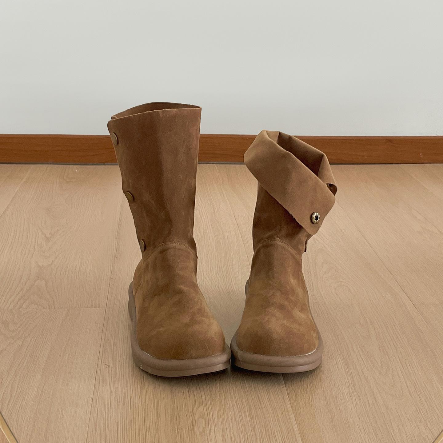 

Queen Fan Хаки ретро ботинки на платформе женские 2025 новые осенние с юбкой облегающие ботильоны Майяр 40 хаки