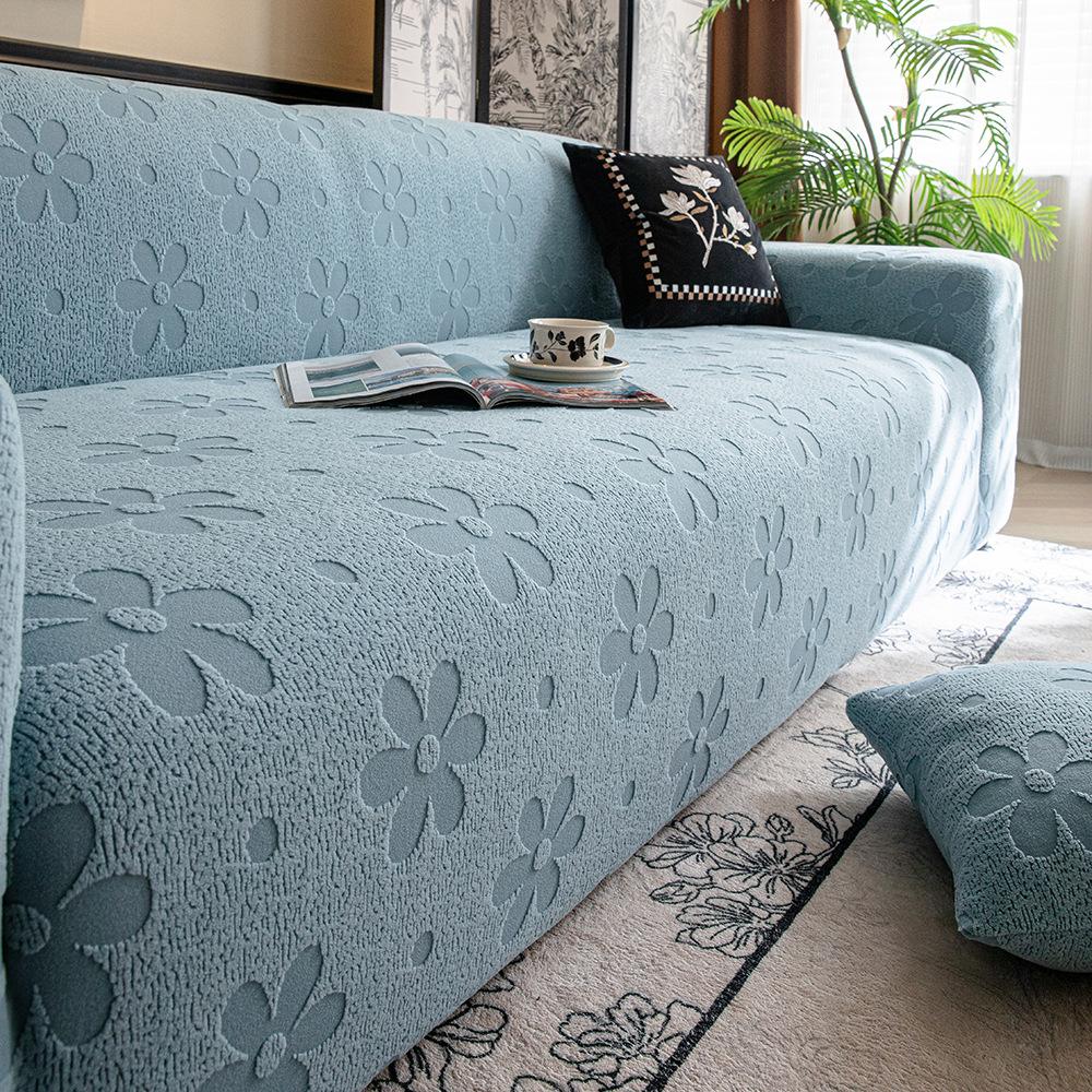 Flower All Season Universal Lazy Sofa Cover Summer New Straight Sofa Cover  Anti Cat Scratch Elastic Sofa Protection Cover