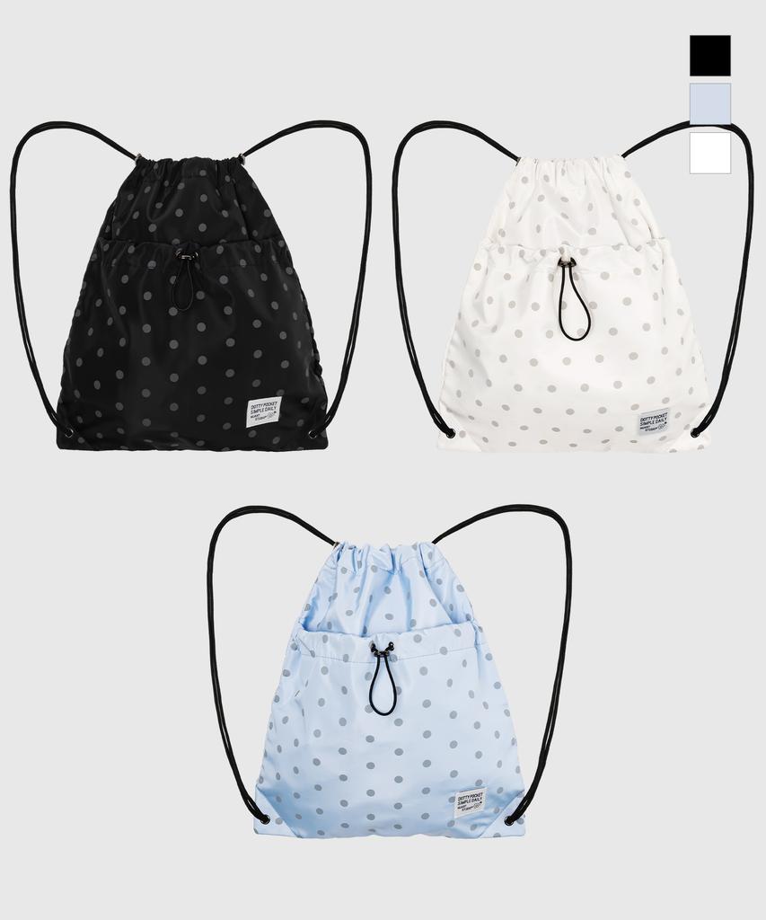 Nuart Studio Dottie Pocket Gym Bag String Bag_3Colors