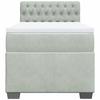 Maison Exclusive - Sommier à lattes de lit et matelas Gris clair 100x200cm Velours