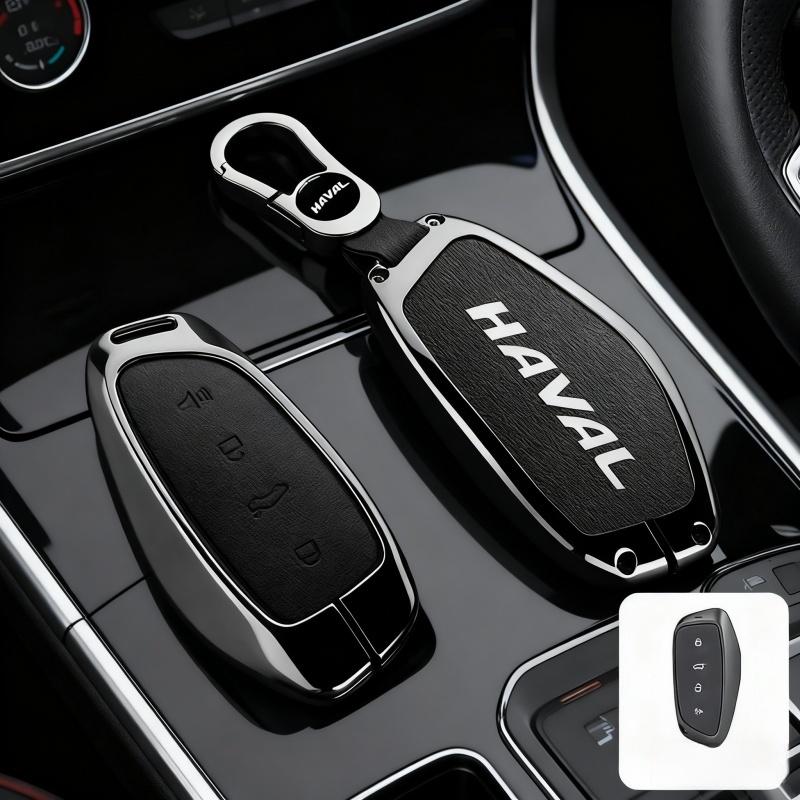 Accessories Zinc Alloy Leather Car Key Housing Cover Bracket Protector For Great Wall Haval Hover H3 H5 H6 H7 H9 H8 H2 M4 Auto