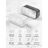 HANDUNYOU Mirror Clock Wireless Bluetooth Speaker