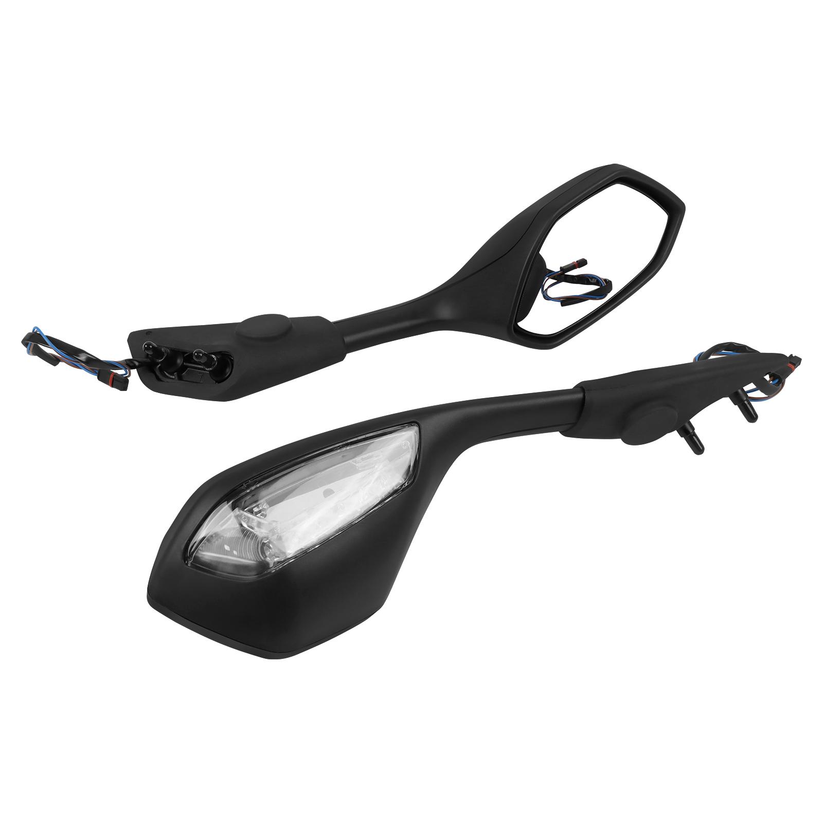 

Для BMW S1000RR S1000 RR S 1000 RR 2019-2025 2025 Мотоциклетные зеркала заднего вида со светодиодными указателями поворота Свет заднего вида боковое зеркало чёрный