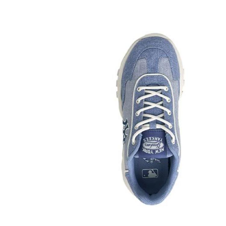 MLB New York Yankees Fabric Height Increasing Chunky Sneakers Unisex 3ASHD075N-50BLS