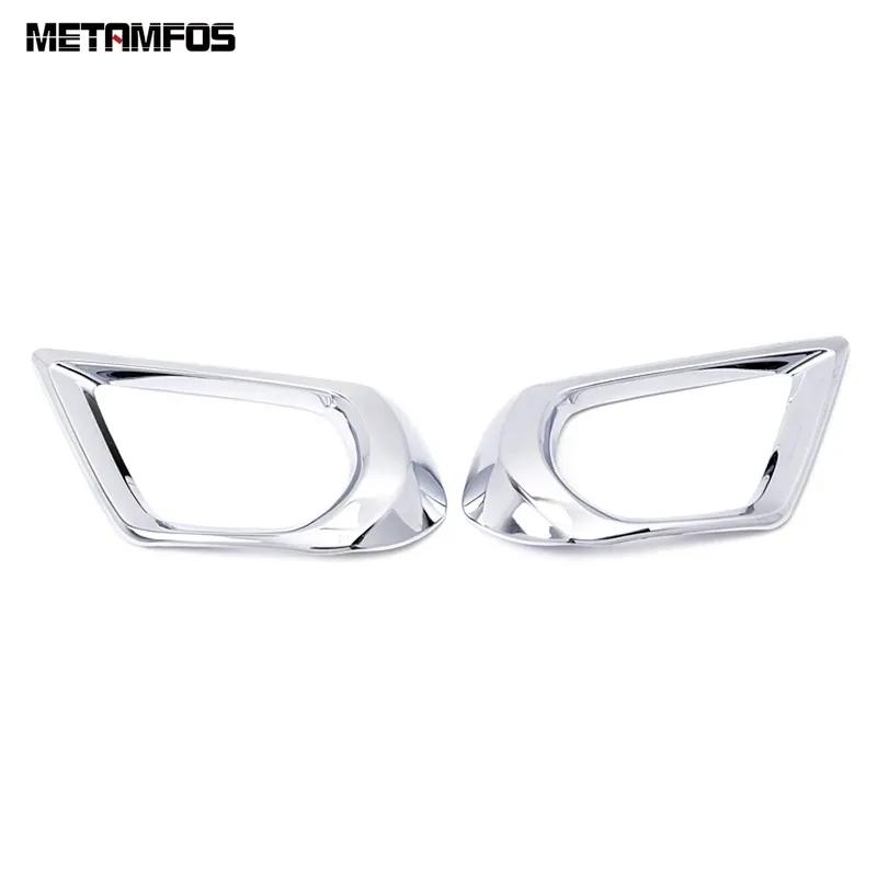 Front Fog Light Lamp Cover Trim For Subaru Forester 2013 2014 2015 Chrome Foglight Protector Exterior Accessories Car Styling