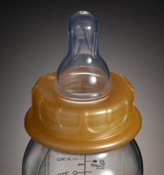 ROCK STAR BABY Babyflasche, Totenkopf Gold, Groß