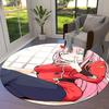 Franxx Round Area Rug Carpet Rug For Living Room Bedroom Sofa Playroom Decor Nonslip Floor Mat