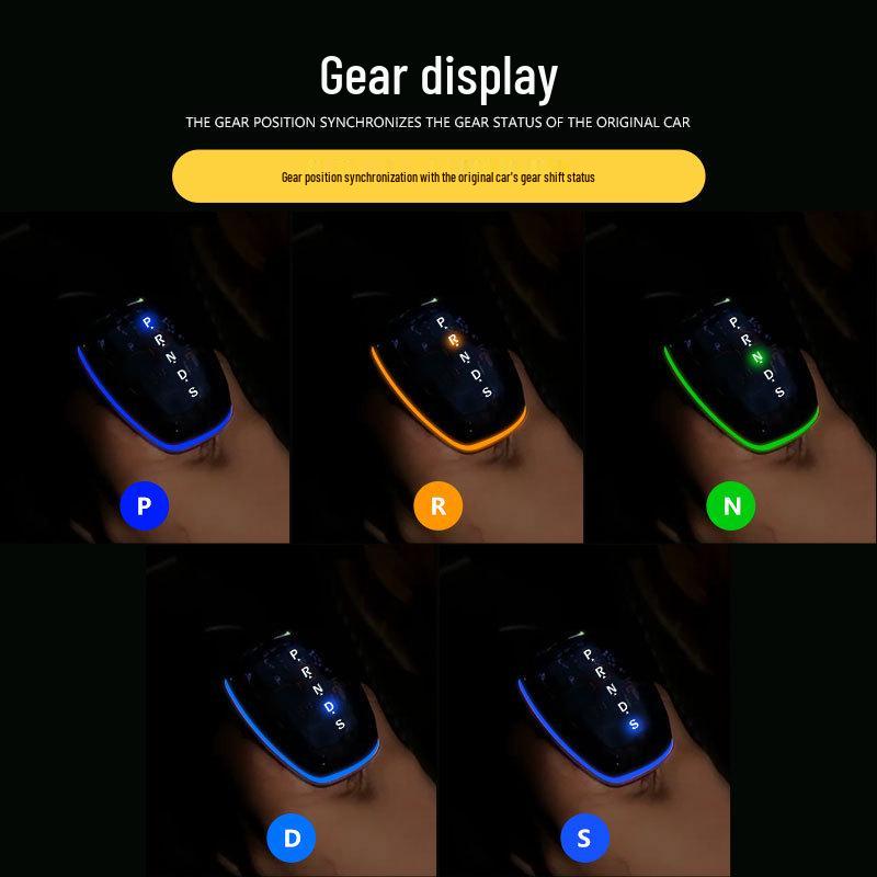 N-BOX Crystal Gear Shift Knob with Seven-Color Ambient Light