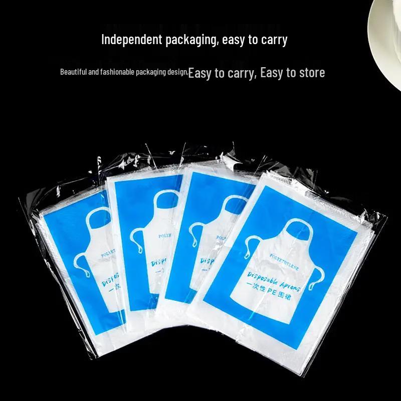 

YouAo Одноразовые полиэтиленовые фартуки в индивидуальной упаковке