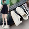 Popular Little White Women's Shoes Women's 2025 Autumn New Versatile Casual Board Shoes Autumn Super Fire Breathable Platform Shoes