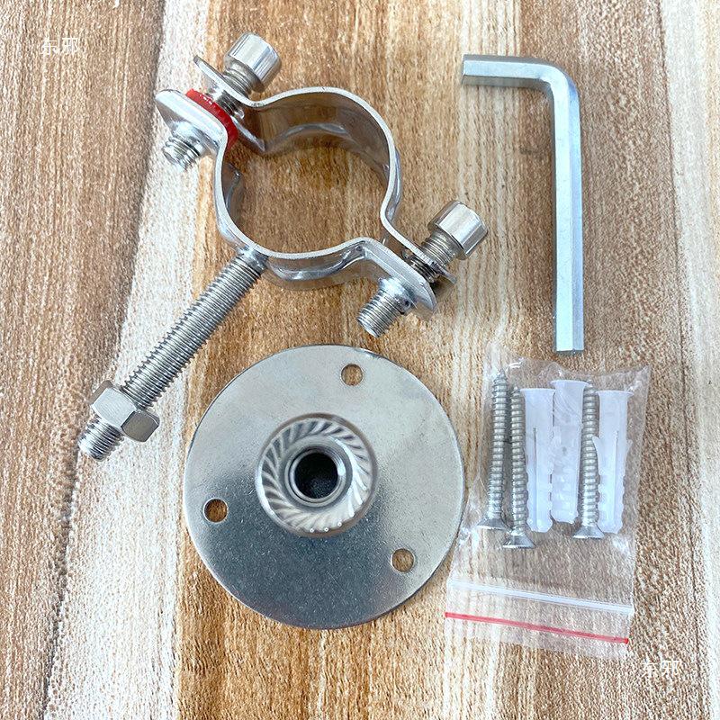 Adjustable 304 Stainless Steel Pipe Bracket Clamp for 110-150 Range Water or Gas Pipes
