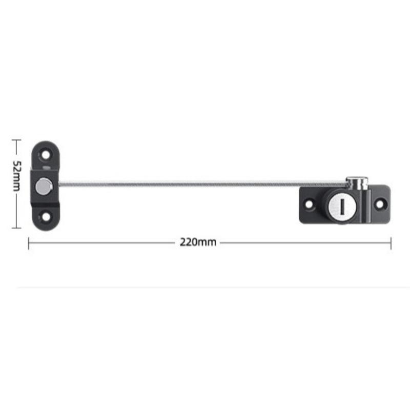 Window Door Restrictor Baby Kids Child Pet Safety Security Chain Lock Kits Stainless Steel Casement Window Limiters